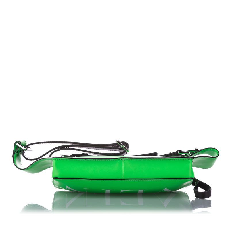 VLTN Leather Belt Bag Green - Bag Religion