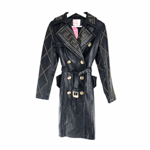 Versace for H&M Leather Trench Coat with Gold details