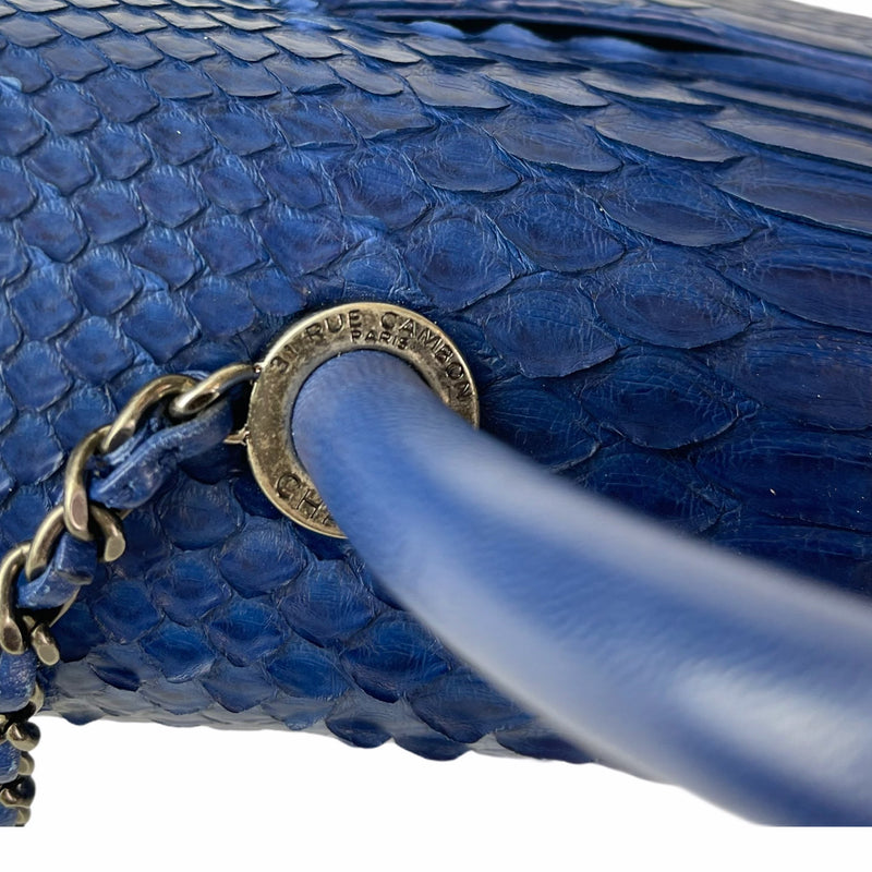 Python Coco Handle Flap Blue with RHW