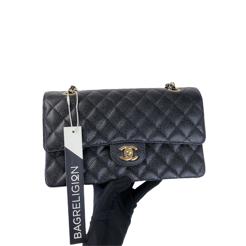 Classic Flap Caviar Medium Black GHW