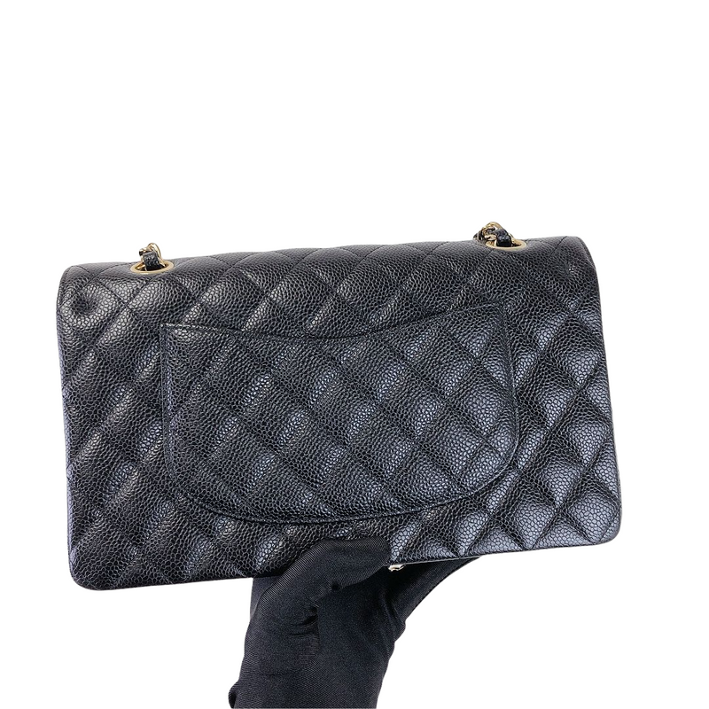 Classic Flap Caviar Medium Black GHW