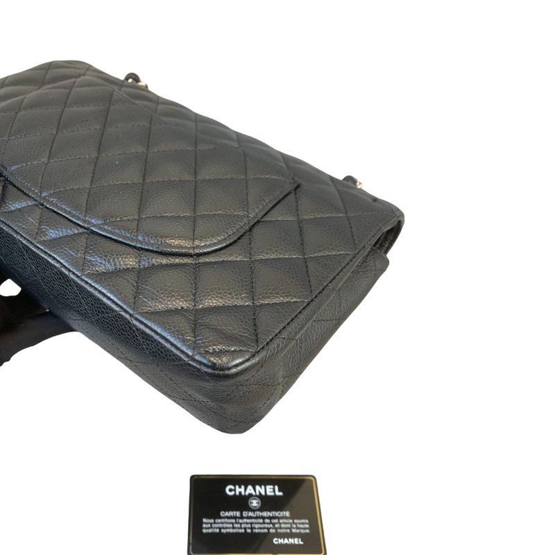 Classic Flap Caviar Medium Black SHW