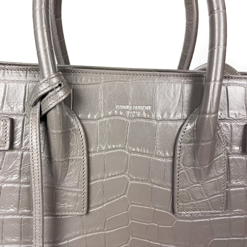 sac de jour nano in crocodile embossed leather