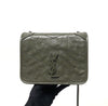 Crinkled Calfskin Matelassé Monogram Niki Wallet On Chain Khaki Militaire