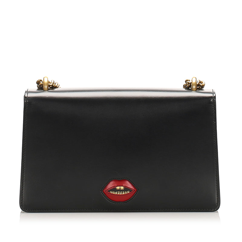 GG Marmont Leather Shoulder Bag Black - Bag Religion