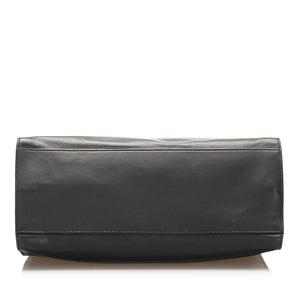 Medium Bamboo Nymphaea Leather Satchel Black - Bag Religion