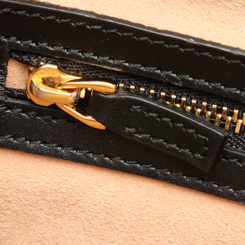 Medium Bamboo Nymphaea Leather Satchel Black - Bag Religion