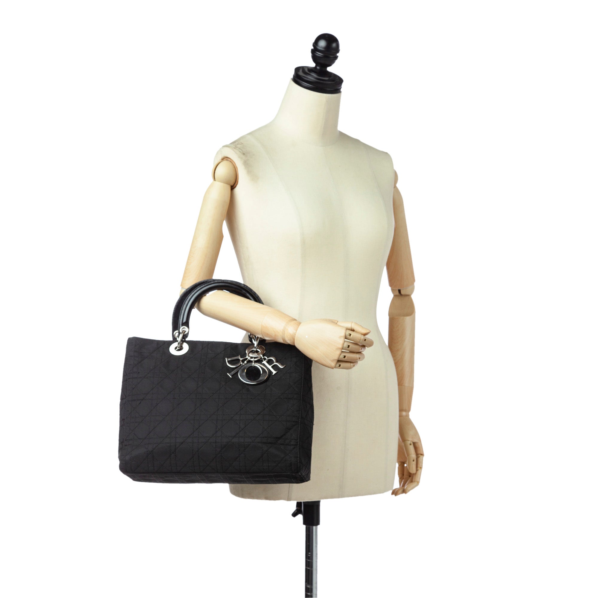 Dior Cannage Lady Dior Nylon Handbag – Bag Religion - Main Image