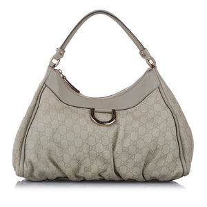 Guccissima Abbey D-Ring Shoulder Bag Gray - Bag Religion