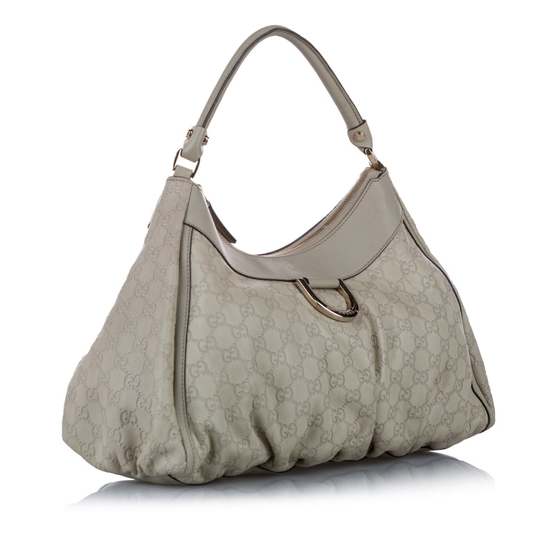 Guccissima Abbey D-Ring Shoulder Bag Gray - Bag Religion