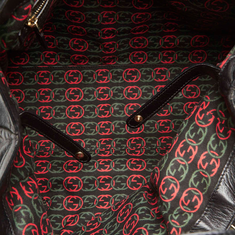 Britt Leather Tote Bag Black - Bag Religion