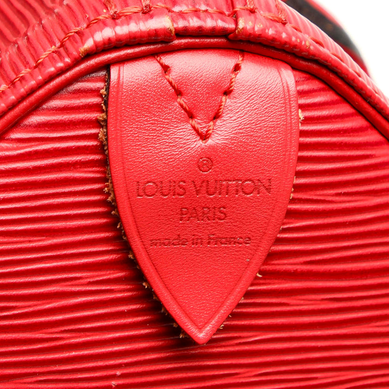 Louis Vuitton Red Epi Leather SPEEDY 25 Bag