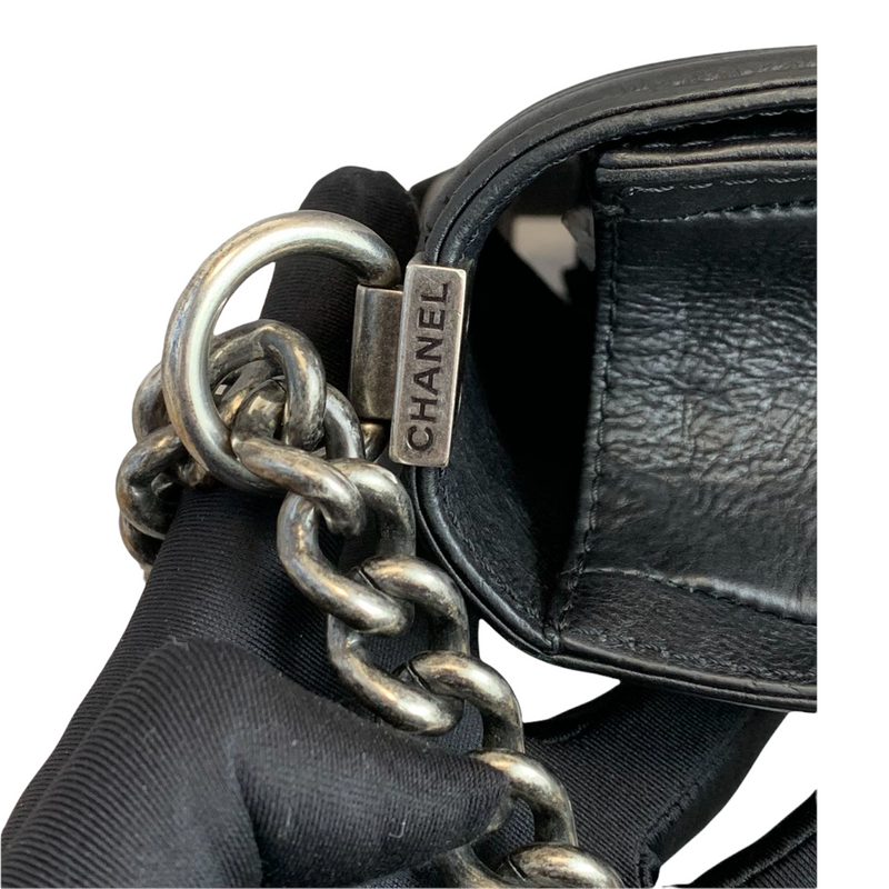 Chanel Black Quilted Leather Paris-Dallas Cowboy Saddle Bag