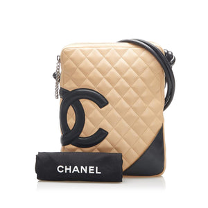Cambon Ligne Lambskin Leather Crossbody Brown - Bag Religion