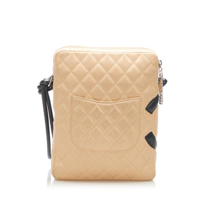 Cambon Ligne Lambskin Leather Crossbody Brown - Bag Religion