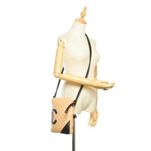 Cambon Ligne Lambskin Leather Crossbody Brown - Bag Religion