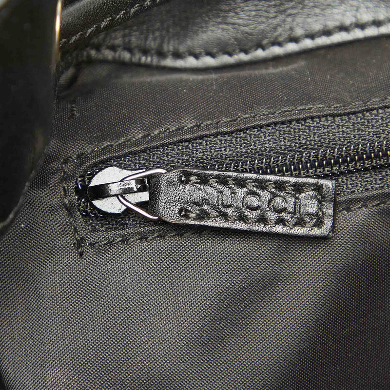 Leather Jackie Drawstring Backpack Black - Bag Religion