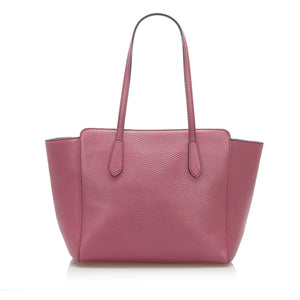 Swing Leather Tote Bag Pink - Bag Religion