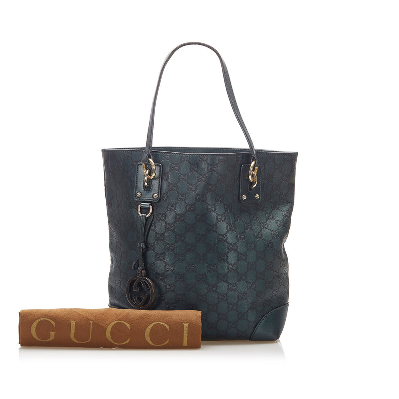 Guccissima Charm Tote Bag Green - Bag Religion