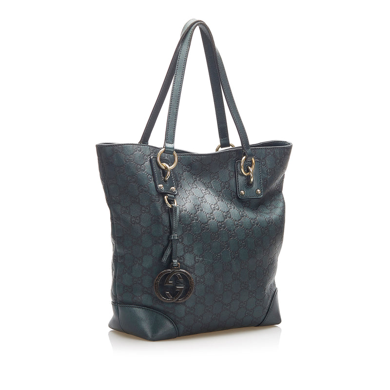 Guccissima Charm Tote Bag Green - Bag Religion