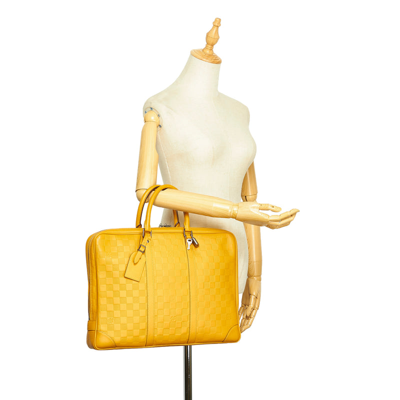 Damier Infini Porte-Documents Voyage Yellow - Bag Religion