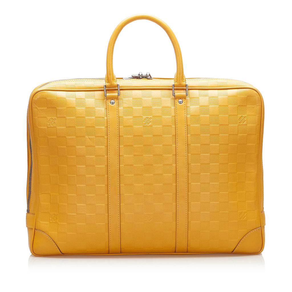 Damier Infini Porte-Documents Voyage Yellow - Bag Religion