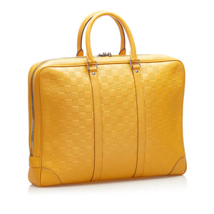 Damier Infini Porte-Documents Voyage Yellow - Bag Religion