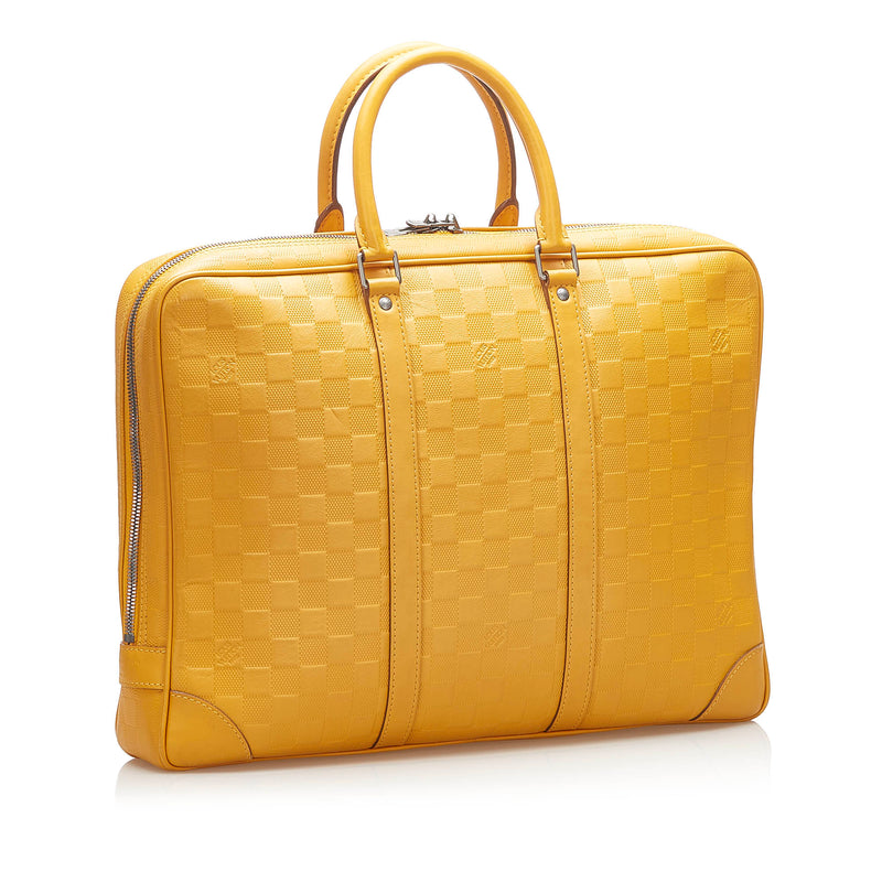 Damier Infini Porte-Documents Voyage Yellow - Bag Religion