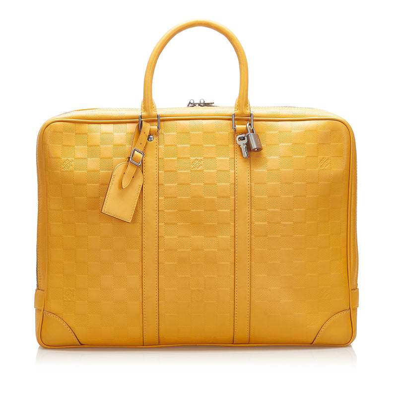 Damier Infini Porte-Documents Voyage Yellow - Bag Religion