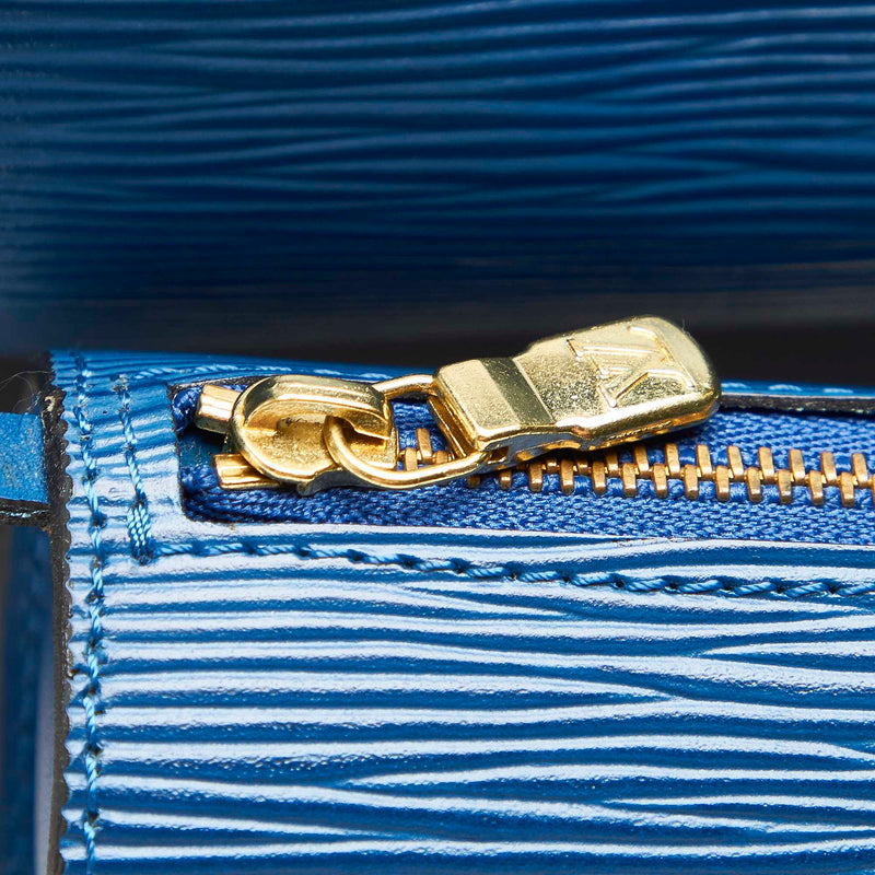 Shop for Louis Vuitton Blue Epi Leather Soufflot Shoulder Bag