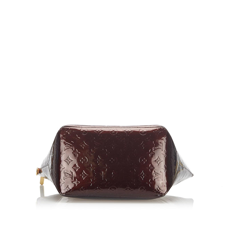 Louis Vuitton Bellevue PM Purple Patent Leather Shoulder Bag (Pre-Owned)