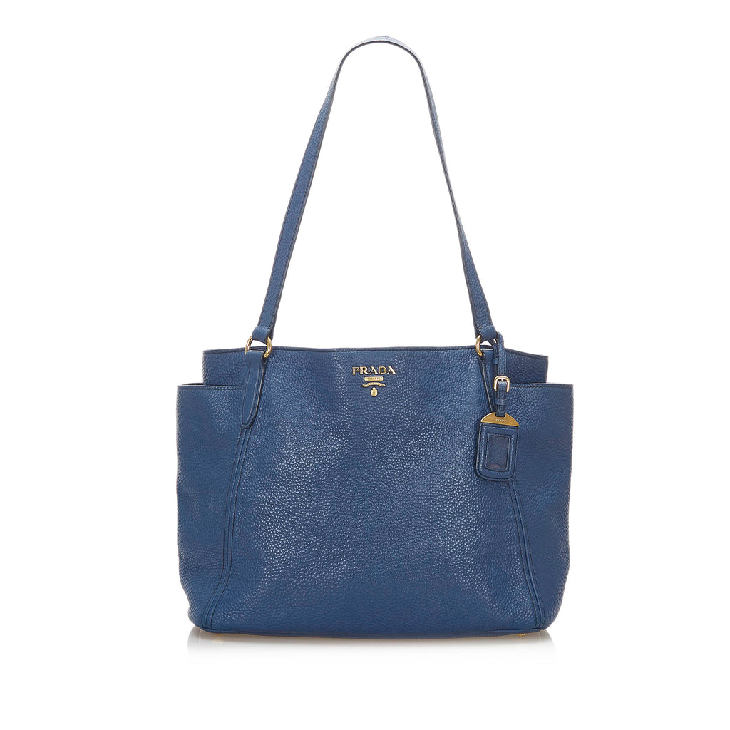Leather Tote Blue - Bag Religion