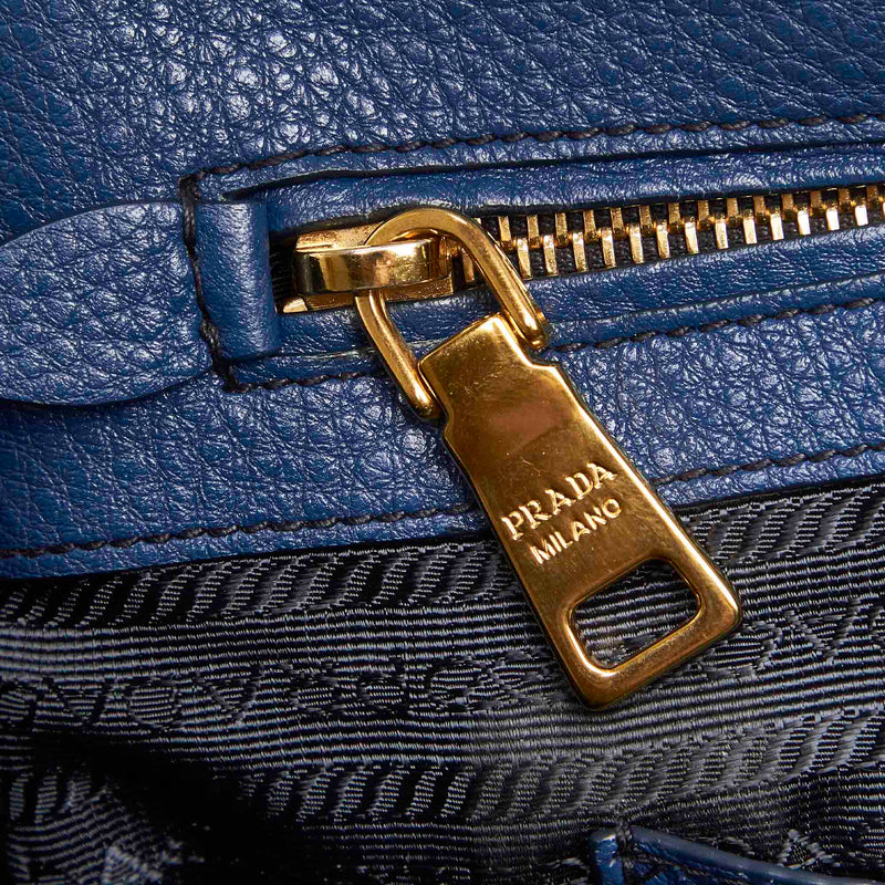 Leather Tote Blue - Bag Religion