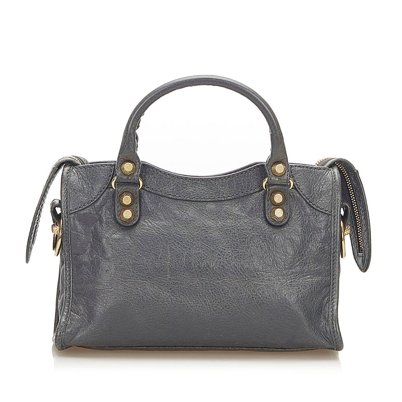 Motocross Classic Town Leather Satchel Gray - Bag Religion