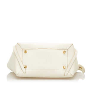 Belt Leather Handbag White - Bag Religion