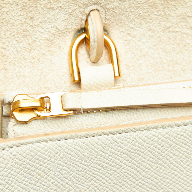 Belt Leather Handbag White - Bag Religion