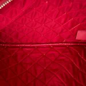 Matelasse CC Patent Leather Clutch Bag Red - Bag Religion