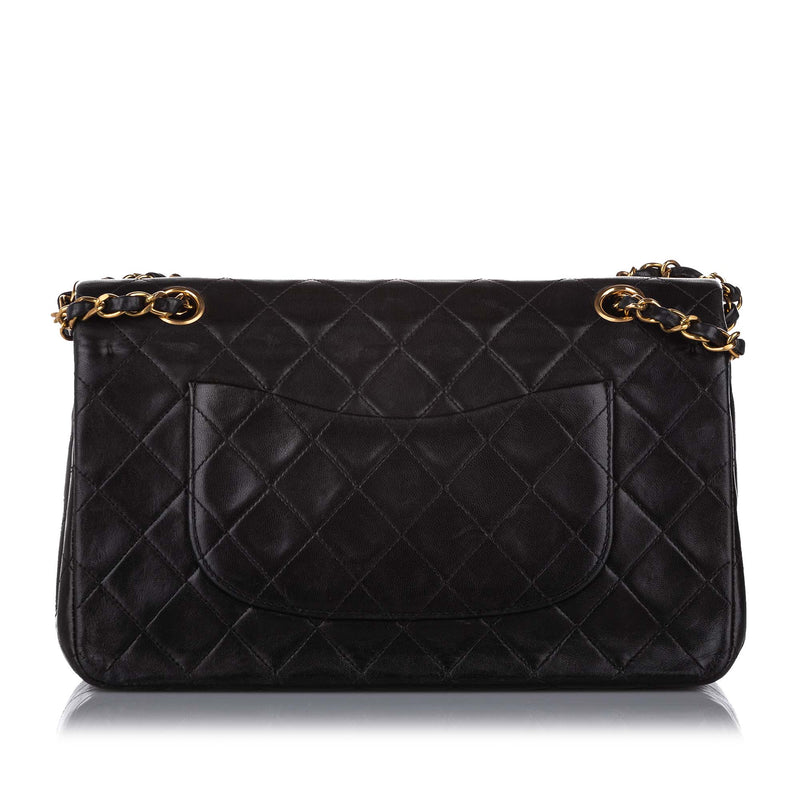Medium Classic Lambskin Double Flap Bag Black - Bag Religion