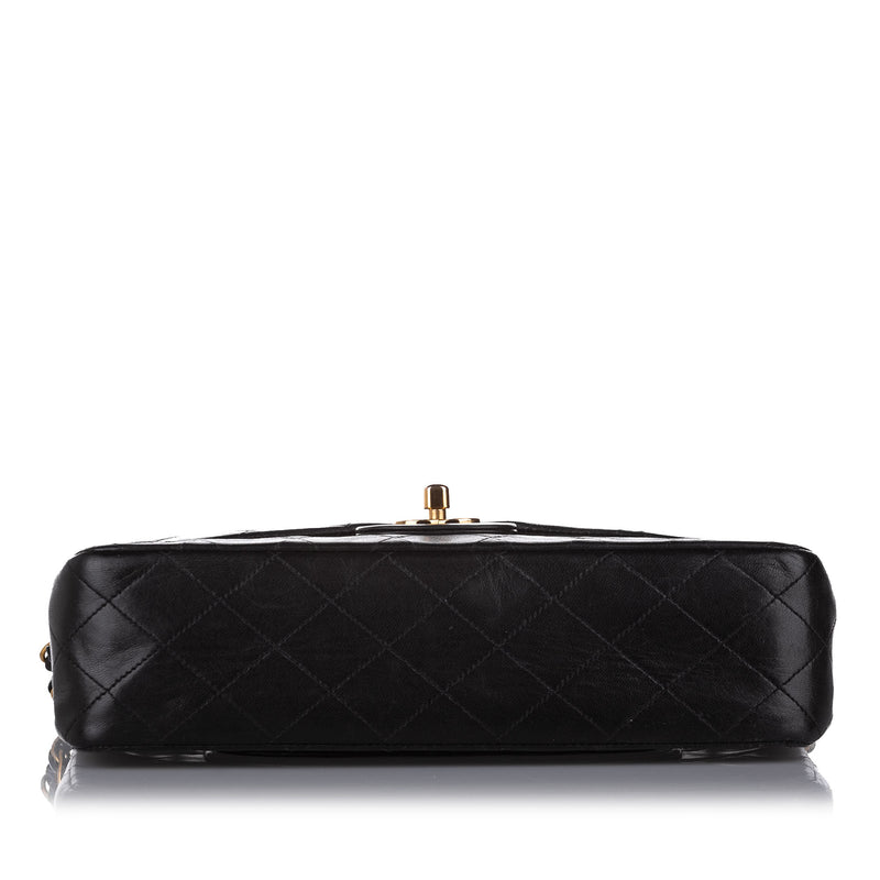 Medium Classic Lambskin Double Flap Bag Black - Bag Religion