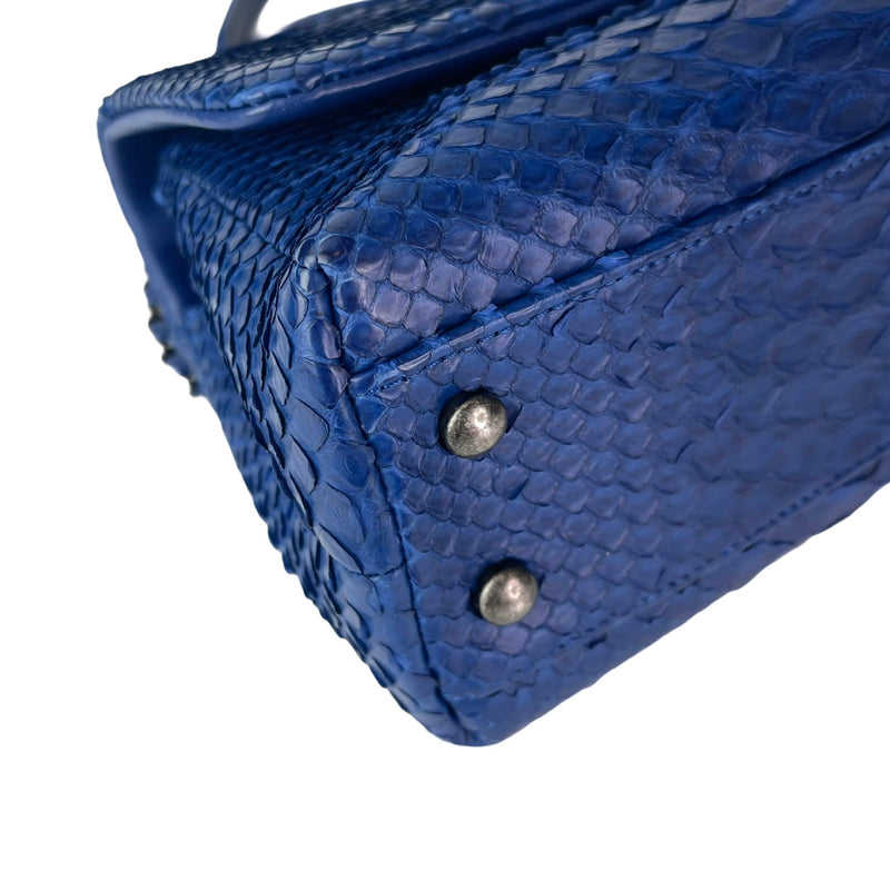 Python Coco Handle Flap Blue with RHW