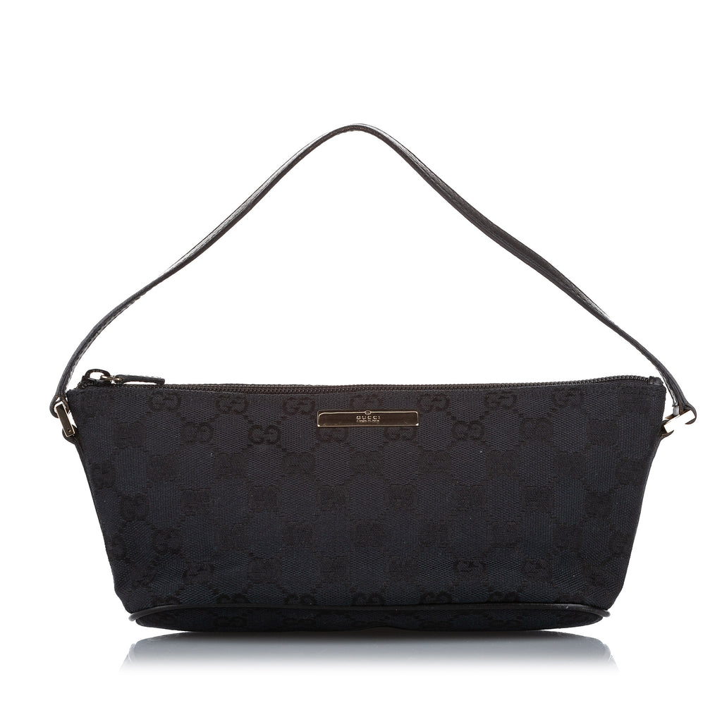 GG Canvas Boat Baguette Black - Bag Religion