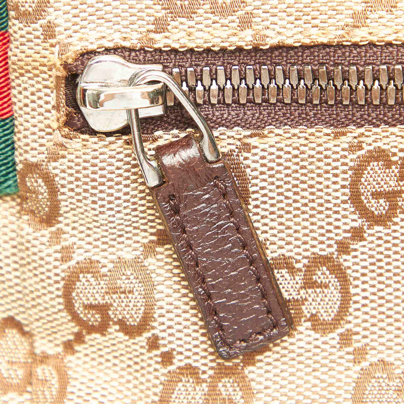 GG Canvas Web Belt Bag Brown - Bag Religion