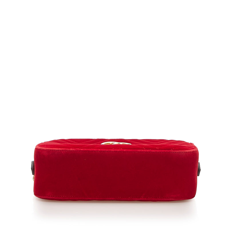 GG Marmont Velvet Crossbody Bag Red - Bag Religion