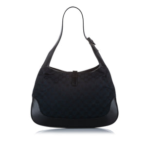 GG Canvas Jackie Shoulder Bag Black - Bag Religion