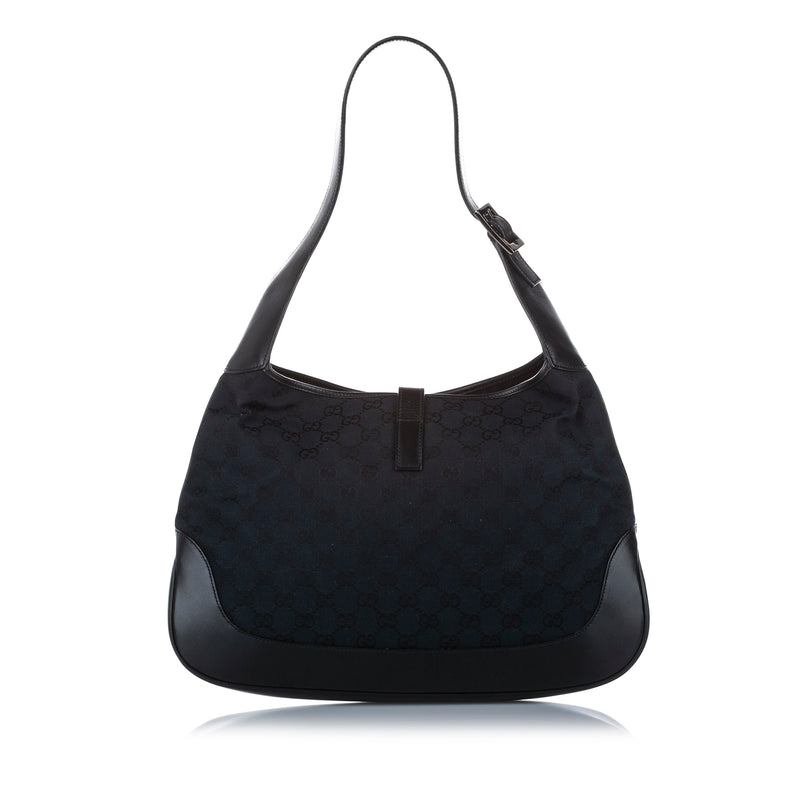GG Canvas Jackie Shoulder Bag Black - Bag Religion