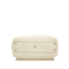 Bamboo Shopper Leather Satchel White - Bag Religion
