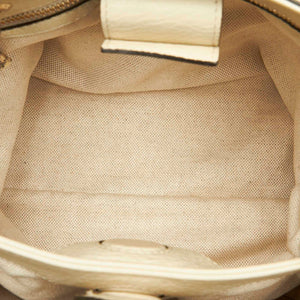Bamboo Shopper Leather Satchel White - Bag Religion