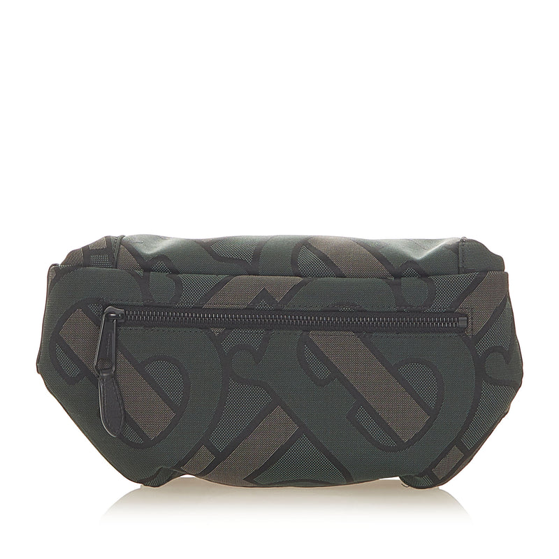 Printed Canvas Belt Bag Green - Bag Religion