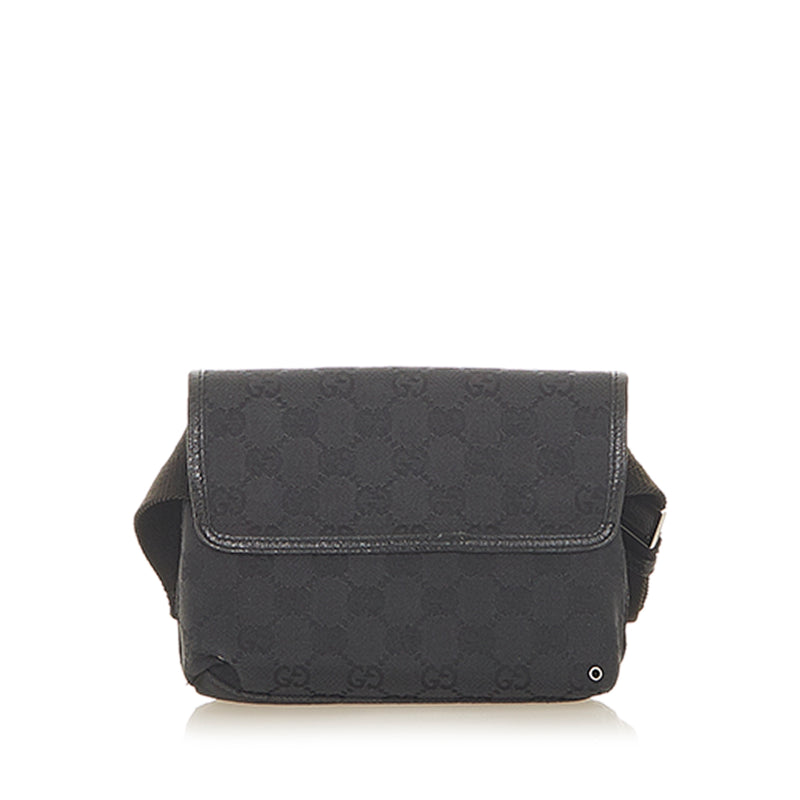 GG Jackie Canvas Belt Bag Black - Bag Religion