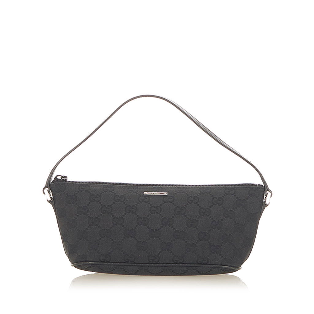 GG Canvas Boat Baguette Black - Bag Religion